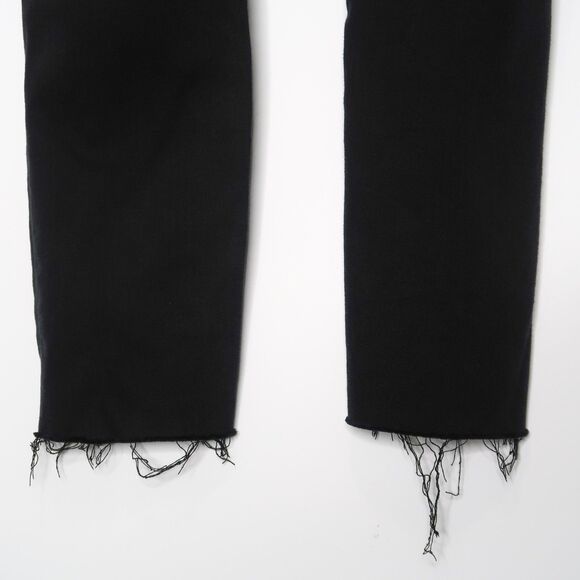 Madewell Jeans Womens Maternity Size 27 Black Skinny‎ Distressed Over-The-Belly - Picture 11 of 11